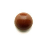 B16384 13mm Deep Sable Brown Half Ball Shank Button - Ribbonmoon