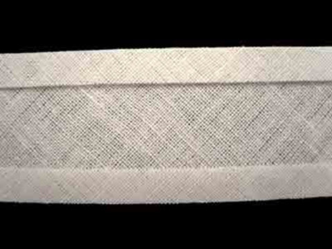 BB032 25mm Bridal White 100% Cotton Bias Binding Tape - Ribbonmoon