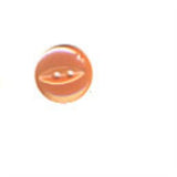 B16954 14mm Dusky Dark Apricot Polyester Fish Eye 2 Hole Button - Ribbonmoon