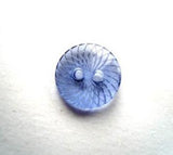 B17142 13mm Clear Royal Blue Tinted Glass Effect 2 Hole Button - Ribbonmoon