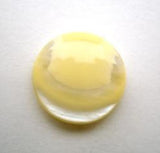 B14263 17mm Pale Jasmine and Pearl Varigated Polyester Shank Button - Ribbonmoon