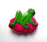 B17204 17mm Frog Shaped Novelty Shank Button - Ribbonmoon