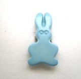 B16965 Saxe Blue Bunny Rabbit Shaped Novelty Shank Button - Ribbonmoon