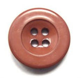 B11151 19mm Walnut Brown Gloss Nylon 4 Hole Button