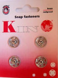 SF16 14mm Nickel Plated Brass Snap Fasteners. Size 7 - Ribbonmoon