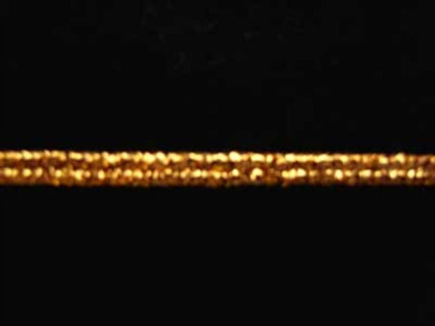 RUSSBRAID35 3mm Metallic Gold Lurex Russia Braid - Ribbonmoon