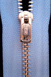 Z3751 YKK 18cm Cornflower Blue Pin Lock No.3 Closed End Zip,Metal Teeth - Ribbonmoon