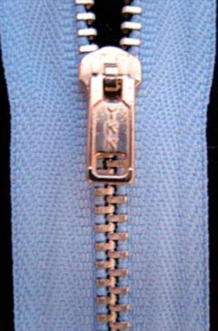 Z3751 YKK 18cm Cornflower Blue Pin Lock No.3 Closed End Zip,Metal Teeth - Ribbonmoon