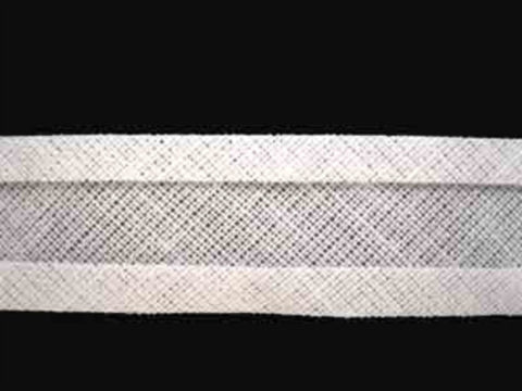 BB071 16mm White 100% Cotton Bias Binding - Ribbonmoon