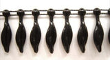 PT94 20mm Black Strung Pearl, Cocoa Bean Bead String Trimming - Ribbonmoon