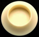 B9866 38mm Cream Chunky Bone Sheen Button, Hole Built into the Back - Ribbonmoon
