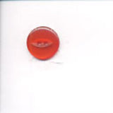 B10138 12mm Rusty Orange Polyester Fish Eye Button - Ribbonmoon