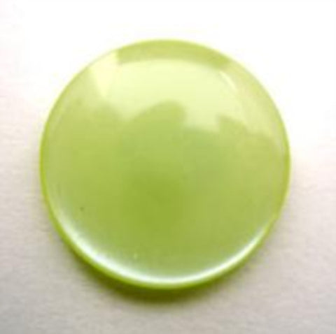 B14416 20mm Bright Mint Green Pearlised Polyester Shank Button - Ribbonmoon