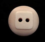 B16654 20mm Frosted Peach Bone Sheen 2 Hole Button - Ribbonmoon