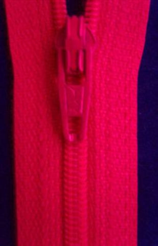 Z0328 YKK 56cm Shocking Pink Nylon No.3 Closed End Zip - Ribbonmoon