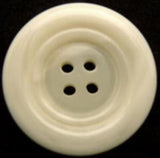 B10024 28mm Bridal White Chunky 4 Hole Button - Ribbonmoon