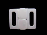 BIKINI06 13mm White Bikini Fastener - Ribbonmoon