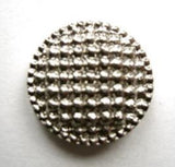 B9985 19mm Silver Gilded Poly Textured Shank Button - Ribbonmoon