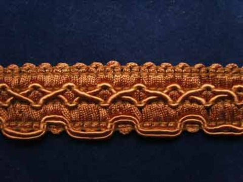 FT996 24mm Golden Sable Brown Braid Trimming - Ribbonmoon