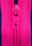 Z2506 36cm Shocking Pink Nylon No.3 Closed End Zip - Ribbonmoon