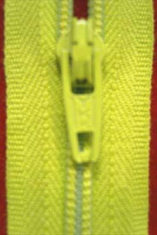Z1967 YKK 46cm Sunny Lime Green Nylon No.3 Closed End Zip - Ribbonmoon