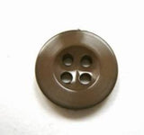 B16449 16mm Misty Dark Brown Nylon 4 Hole Trouser or Brace Type Button - Ribbonmoon