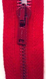 Z0938 54cm Bright Deep Red Metal Teeth No.3 Open End Zip - Ribbonmoon