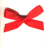 RB357 Salsa Red Satin Ribbon Bow