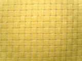 Embroidery Matting (Binca) Block Weave, Lemon 25cm x 35cm, 7 holes per inch. - Ribbonmoon