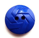 B11948 20mm Royal Blue Matt  and Gloss 2 Hole Button - Ribbonmoon