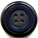 B16555 25mm Navy Matt Centre-Gloss Ringed Rim Nylon 4 Hole Button