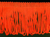 FT1704 58mm Fluorescent Orange Looped Dress Fringe - Ribbonmoon
