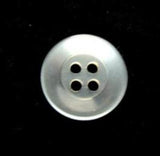 B17322 16mm Pearlised Ivory Tinted Polyester 4 Hole Button - Ribbonmoon