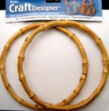 BAGHAND30 Bamboo Bag  or Purse Handles, 7 inch, Pair. - Ribbonmoon