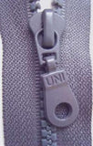 Z3554 12cm Slate Grey Closed End Zip,Plastic Chunky Teeth No.6 - Ribbonmoon