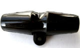 B7236 37mm Black Gloss Toggle Button on a Shank - Ribbonmoon