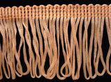 FT026 5cm Peach Looped Dress Fringe - Ribbonmoon
