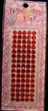 STICKJEWEL02 6mm Red Self Adhesive Diamante Jewel Rhinestones