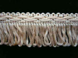 FT1257 32mm Oyster Cream Looped Fringe on a Decorated Braid - Ribbonmoon