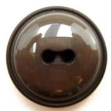 B5021 25mm Grey Brown Domed Chunky High Gloss 2 Hole Button - Ribbonmoon