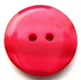 B14014 22mm Tonal Deep Geranium Pink Pealised Surface 2 Hole Button - Ribbonmoon