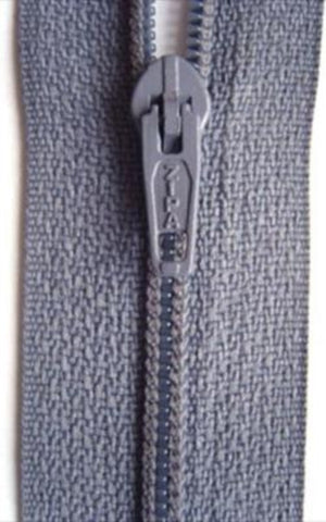 Z4722 16cm Slate Grey Nylon Pin Lock No.3 Closed End Zip - Ribbonmoon