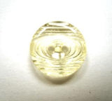 B11514 15mm Yellow Tinted Clear Glass Effect  2 Hole Button - Ribbonmoon