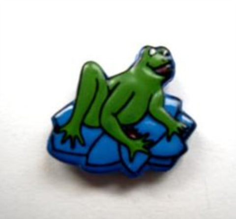 B13783 16mm Frog Shaped Novelty Shank Button - Ribbonmoon