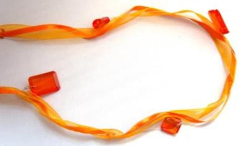 R5735L Beads on Wire with 10mm Sheer and 4mm Satin Ribbon