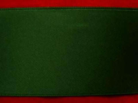R4694 35mm Deep Leaf Green Double Face Satin Ribbon - Ribbonmoon