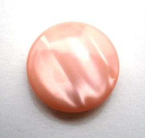 B14088 18mm Tonal Peachy Pink Pealised Shimmery Shank Button - Ribbonmoon
