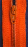 Z0298 56cm Orange Nylon No.3 Closed End Zip - Ribbonmoon
