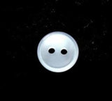 B16966 11mm Pearlised White Polyester Shirt Type 2 Hole Button - Ribbonmoon