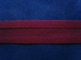 BB142 13mm Burgundy 100% Cotton Bias Binding - Ribbonmoon